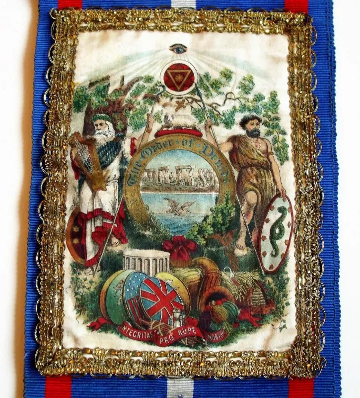 Antique English Ceremonial Sash ~ The Order of Druids