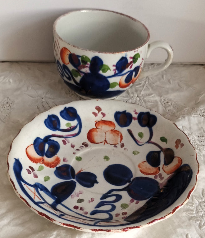 Oyster Tea Cup and Saucer 1b