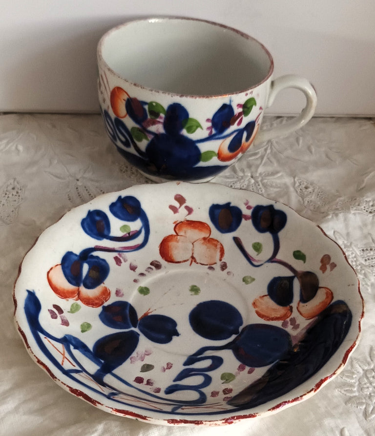 Oyster Tea Cup and Saucer 1b