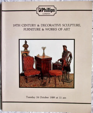 Phillips ~ Sculpture, Furniture, W.O.A. ~ London ~ 24. 10. 1989