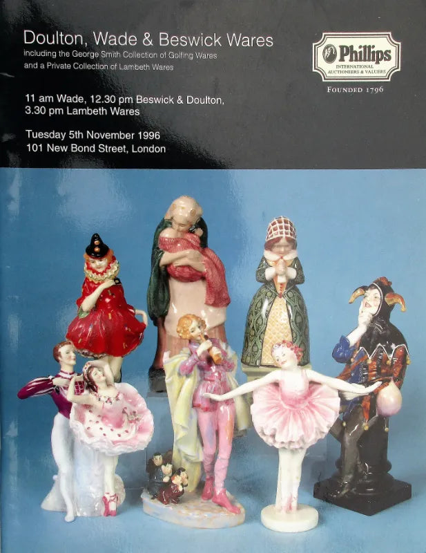 Phillips ~ Doulton, Wade & Beswick Wares ~ London ~ 05. 11. 1996