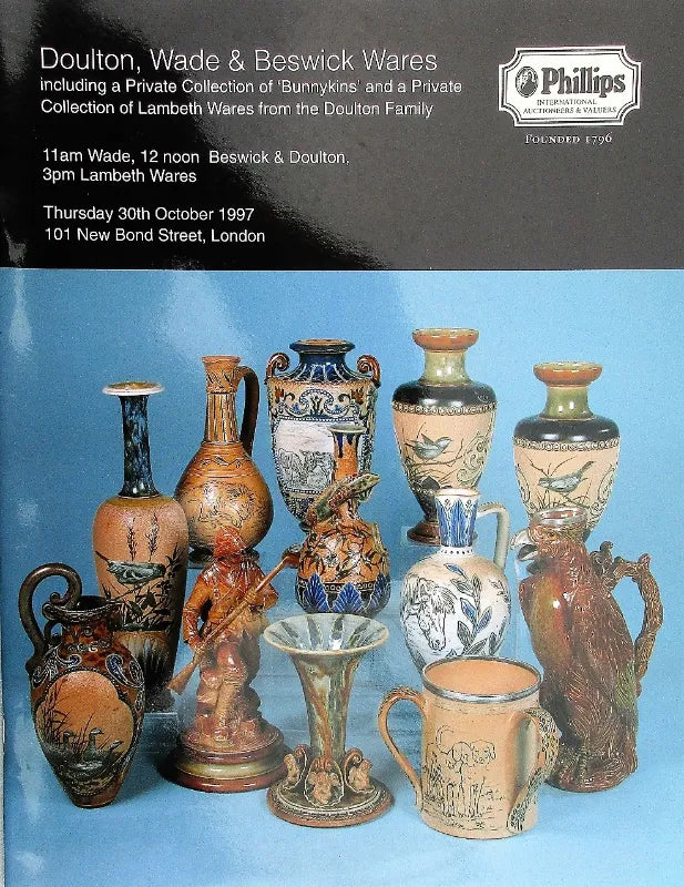 Phillips ~ Doulton, Wade & Beswick Wares ~ London ~ 30. 10. 1997