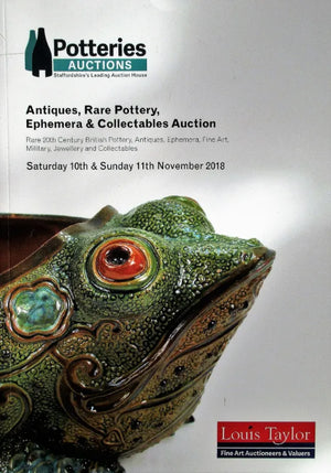 Potteries Auctions ~ Antiques & Collectables ~ 10. - 11. 11. 2018