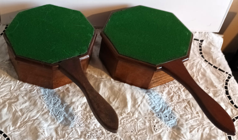 Pair of Antique Welsh Victorian Alms Dishes