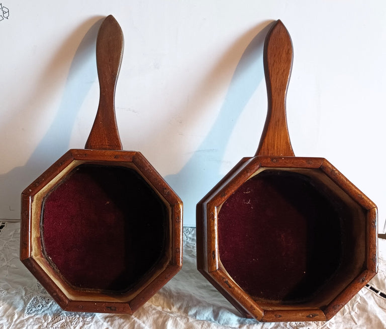 Pair of Antique Welsh Victorian Alms Dishes