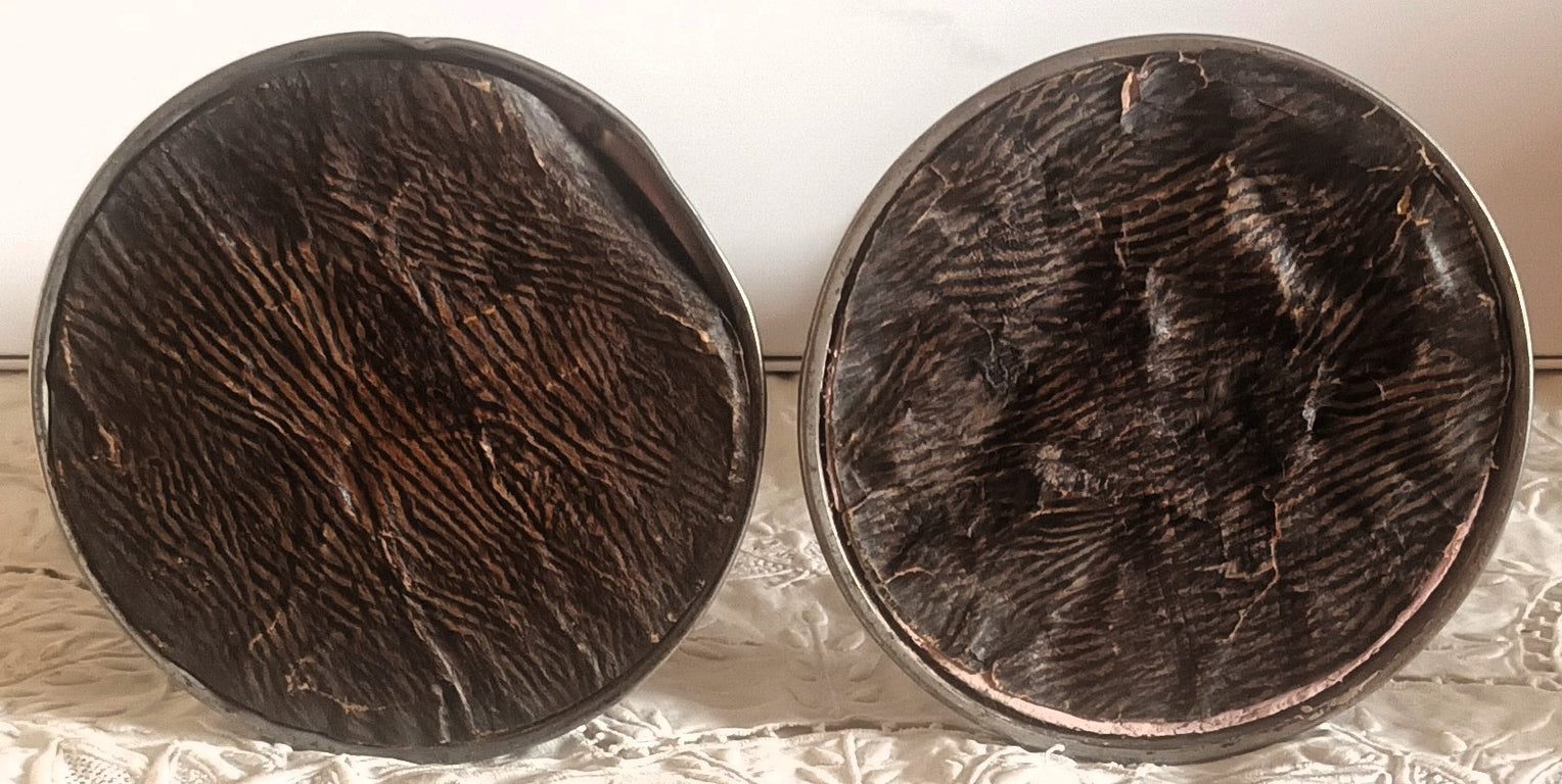 Pair Arts and Crafts Pewter Candlesticks 1j