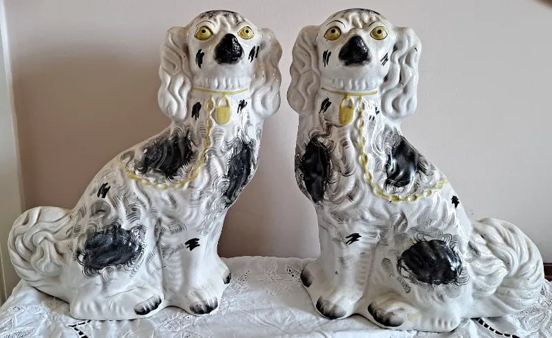 Pair of Antique Victorian Staffordshire 