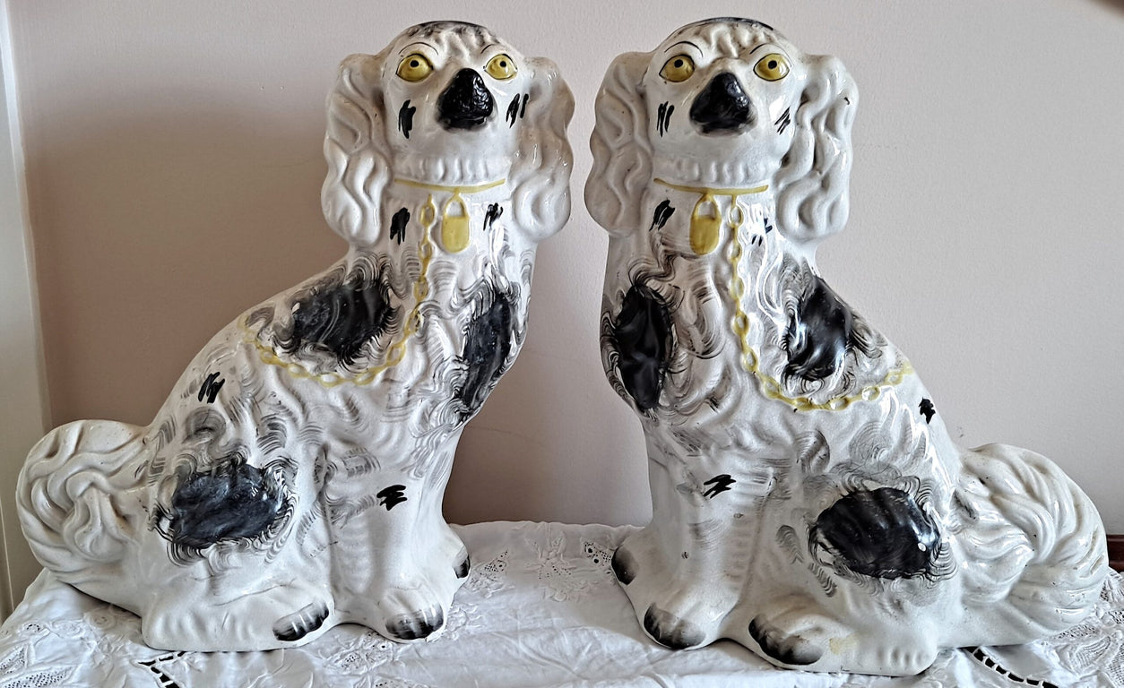 Pair of Antique Victorian Staffordshire 