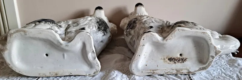 Pair of Antique Victorian Staffordshire 