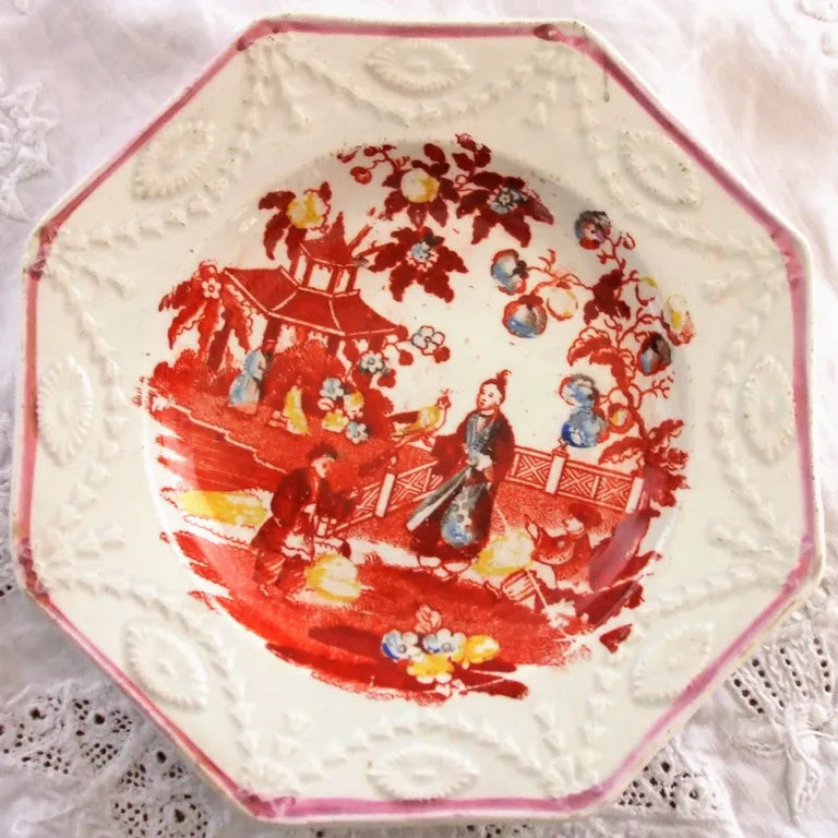 Pair of Georgian Chinoiserie Tea Plates