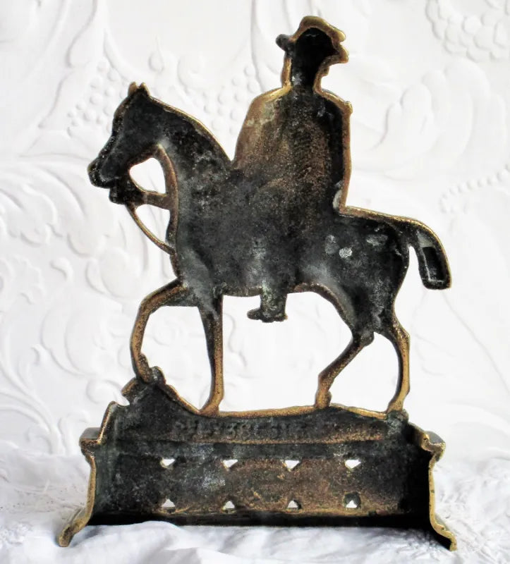 Pair of Antique Brass Chimney Ornaments ~ 