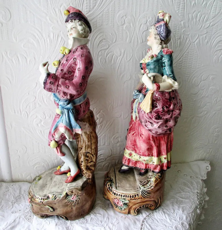 Pair of Vintage French Earthenware 