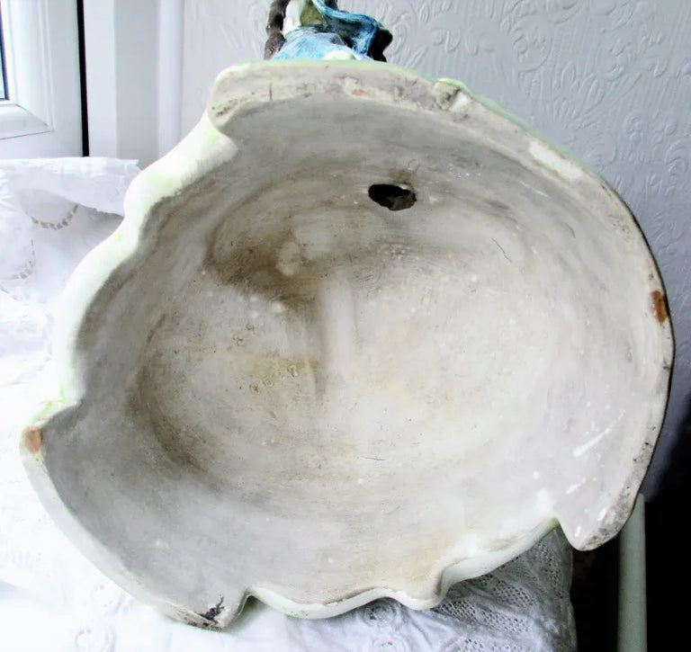 Pair of Antique French Faience Figurines  ~ A Gallant and his Lady