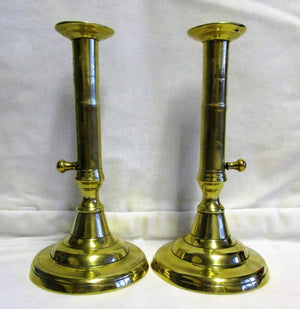 Pair Georgian Brass Candlesticks 15