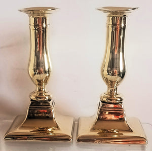 Pair Georgian Desk Candlesticks 1a