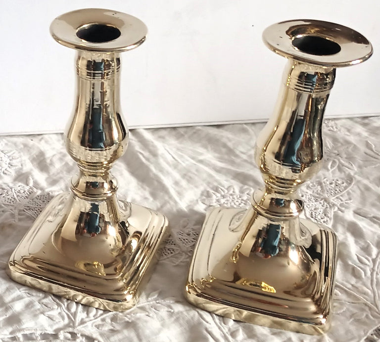 Pair Georgian Desk Candlesticks 2a