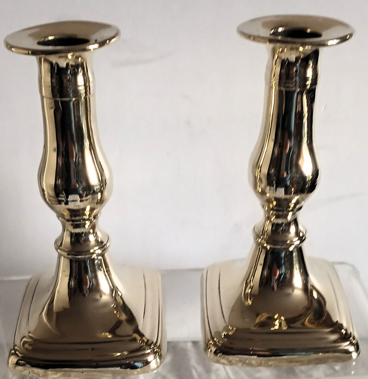 Pair Georgian Desk Candlesticks 2c