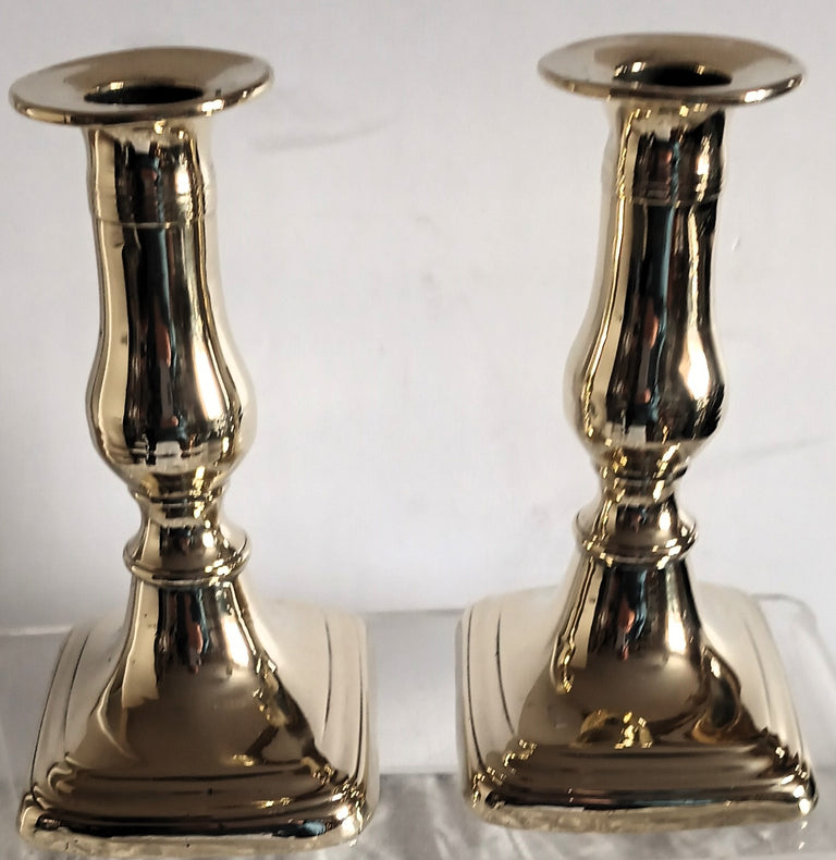 Pair Georgian Desk Candlesticks 2c