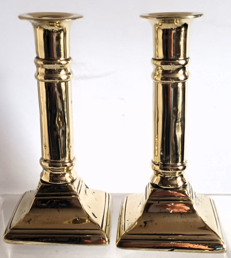 Pair Georgian Desk Candlesticks 3c