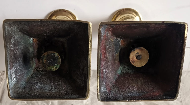 Pair Georgian Desk Candlesticks 3e
