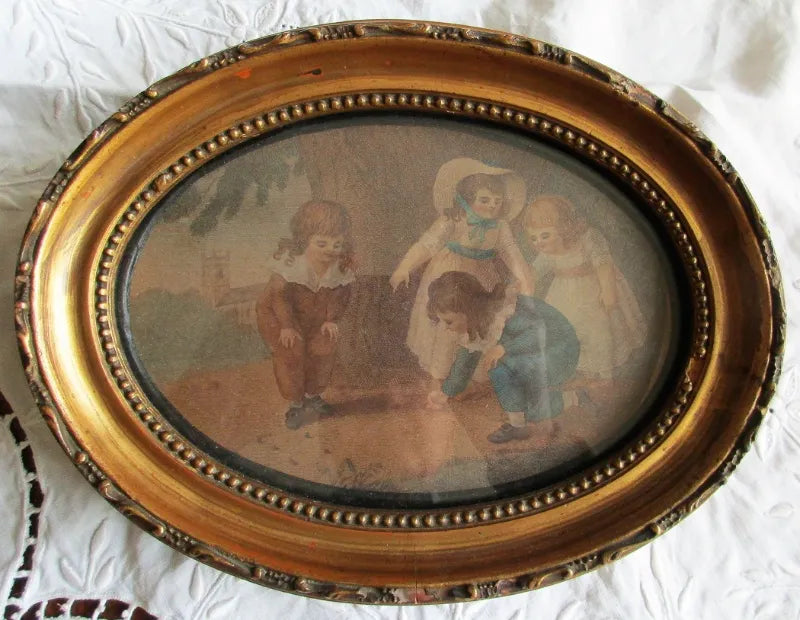 Pair of Georgian Giltwood Framed Stipple Engravings
