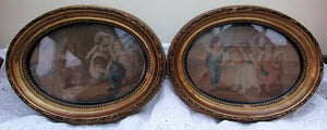 Pair of Georgian Giltwood Framed Stipple Engravings