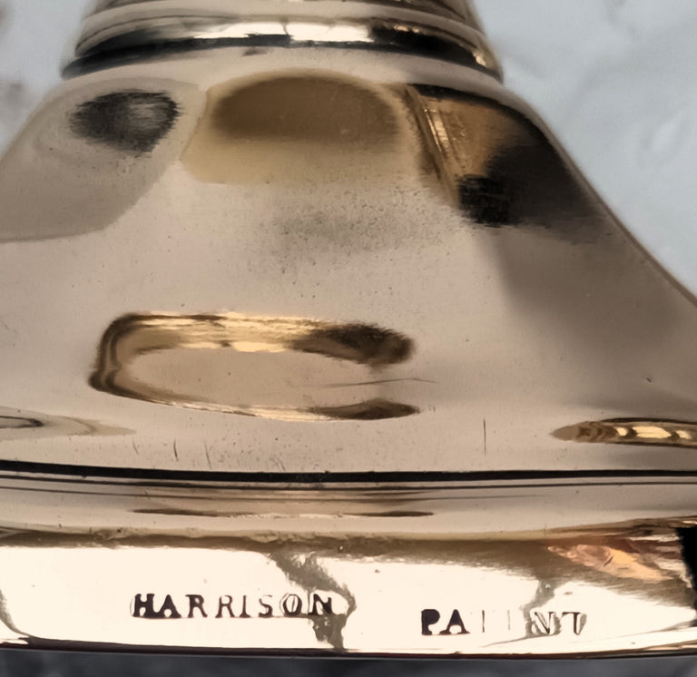 Pair Georgian Telescopic Brass Candlesticks - Harrison Patent 1i