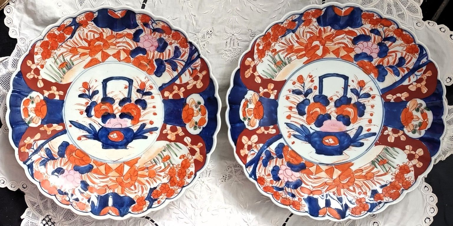 Pair Imari Dishes 2a