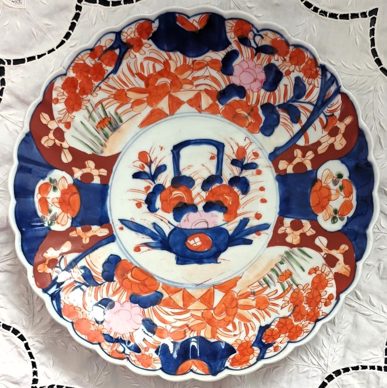 Pair Imari Dishes 2c