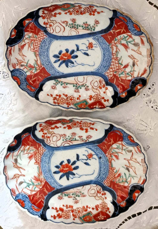 Pair Imari Dishes 3a