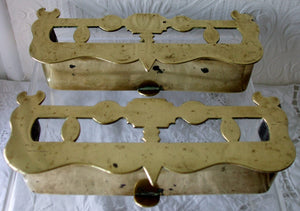 Pair Miniature Brass Fenders 1a