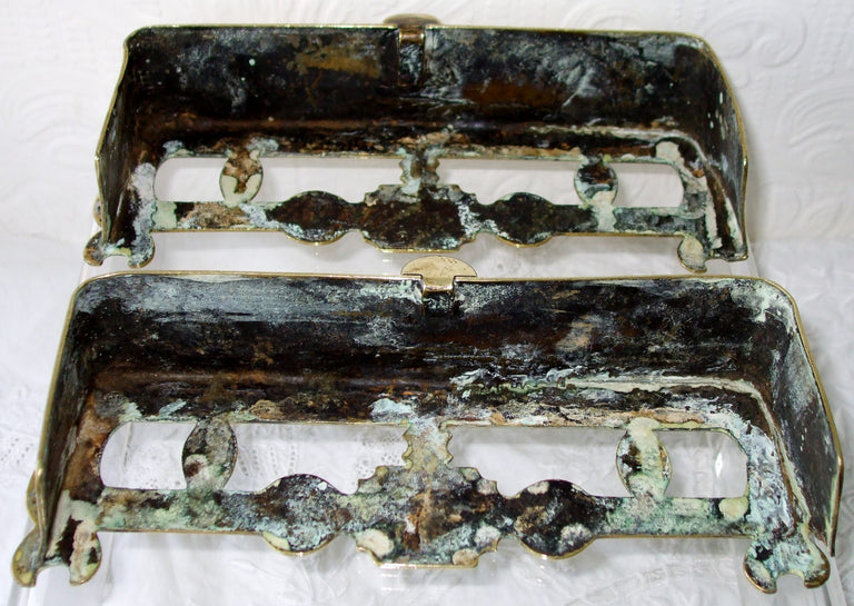 Pair Miniature Brass Fenders 1b