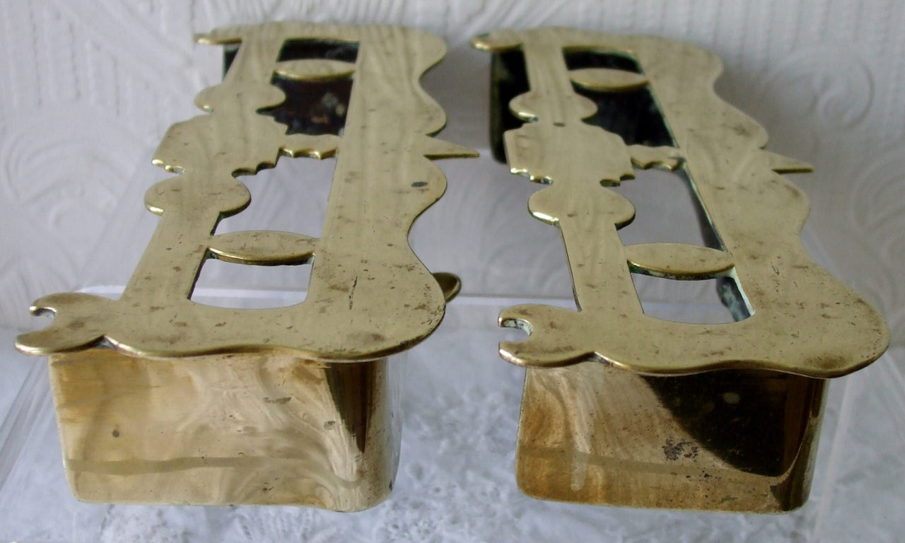 Pair Miniature Brass Fenders 1d