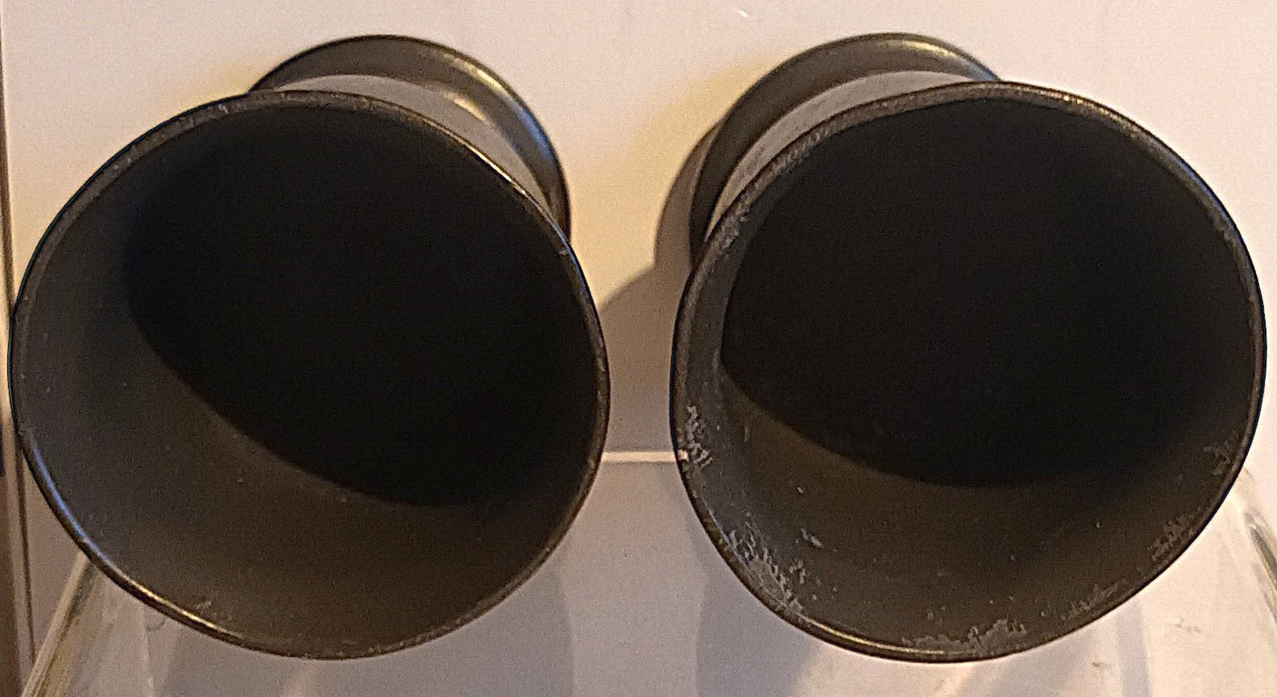 Pair Norfolk 112 Pewter Goblets 1d
