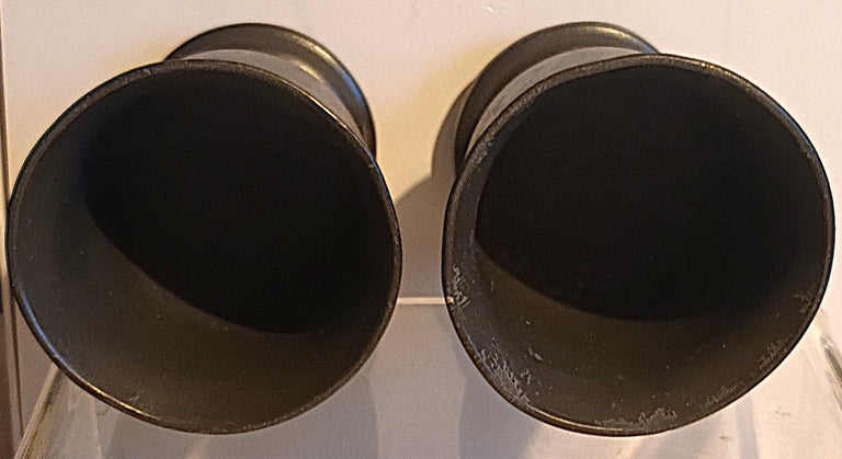 Pair Norfolk 112 Pewter Goblets 1d