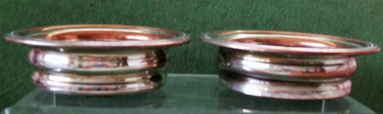 Pair of Antique Georgian Old Sheffield Plate Sauce Coasters