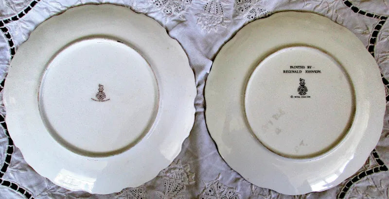 Pair of Royal Doulton Porcelain Cabinet Plates ~ 
