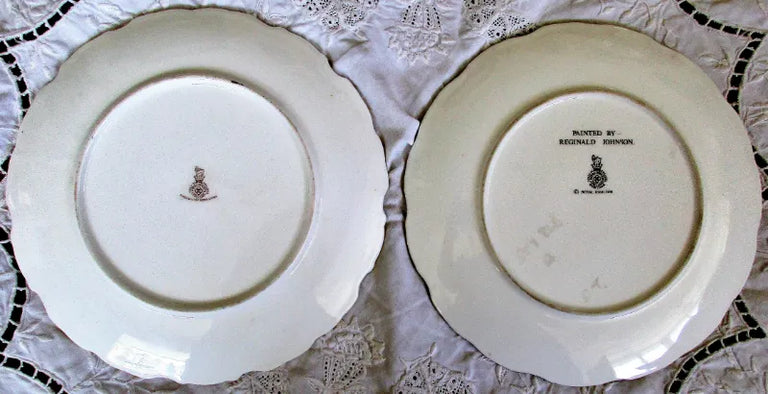 Pair of Royal Doulton Porcelain Cabinet Plates ~ 
