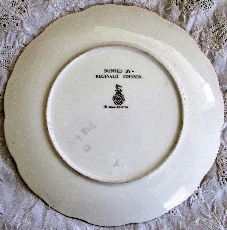 Pair of Royal Doulton Porcelain Cabinet Plates ~ 