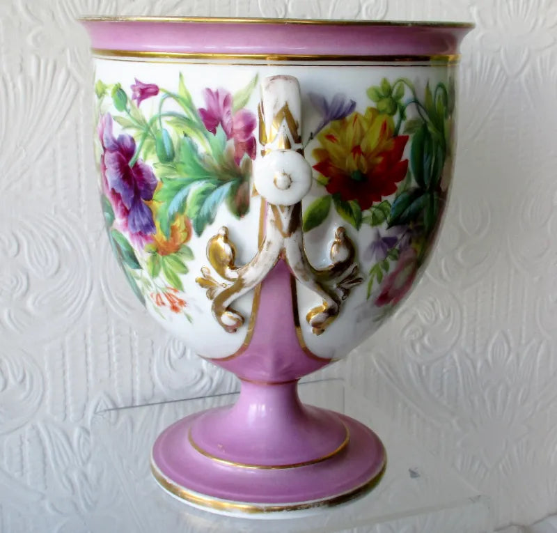 Pair of Antique French { Paris } Porcelain Vases