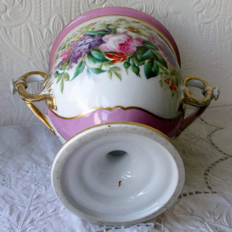 Pair of Antique French { Paris } Porcelain Vases
