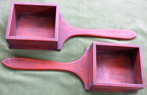 Pair Pine Alms Boxes 1a