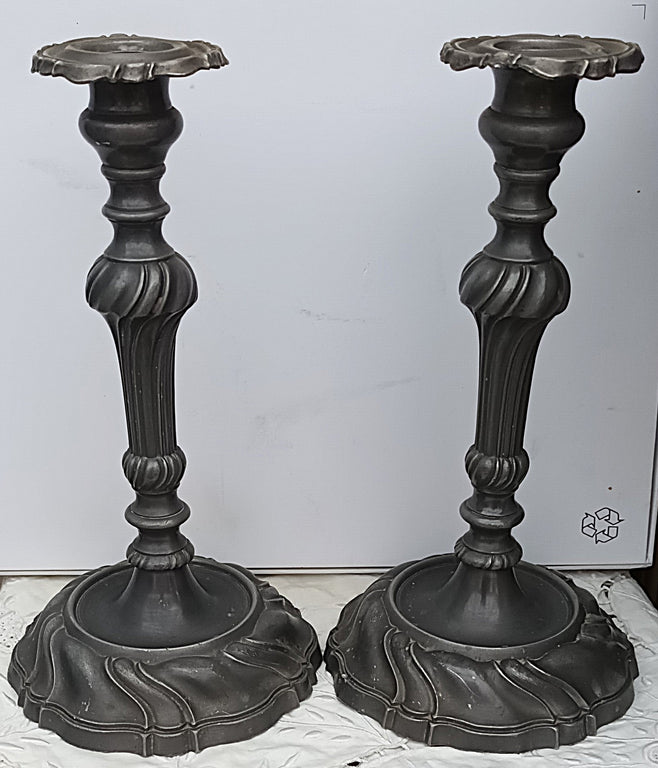 Pair Rococo Candlesticks 1a