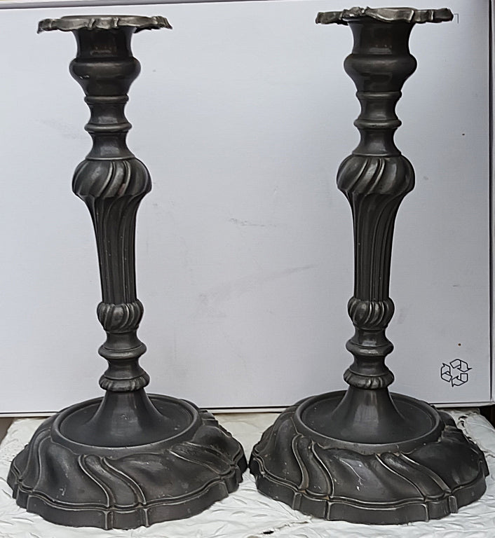 Pair Rococo Candlesticks 1c