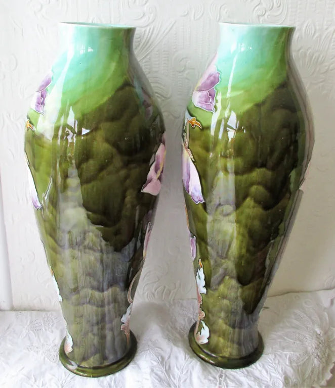 Pair of Antique French Faience 