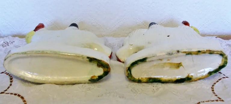 Pair of Antique Victorian Staffordshire Figures ~ 