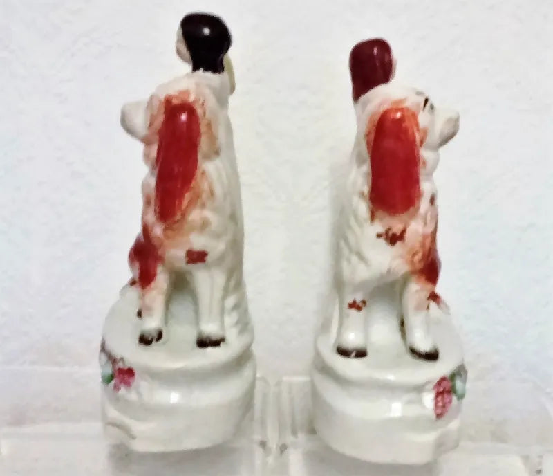 Pair of Antique Victorian Staffordshire Figures 
