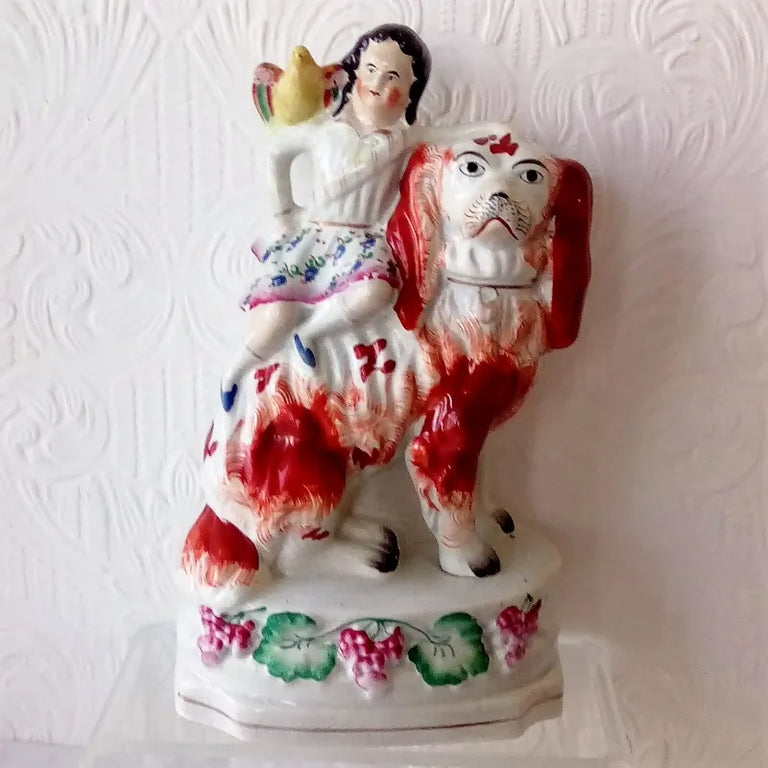 Pair of Antique Victorian Staffordshire Figures 