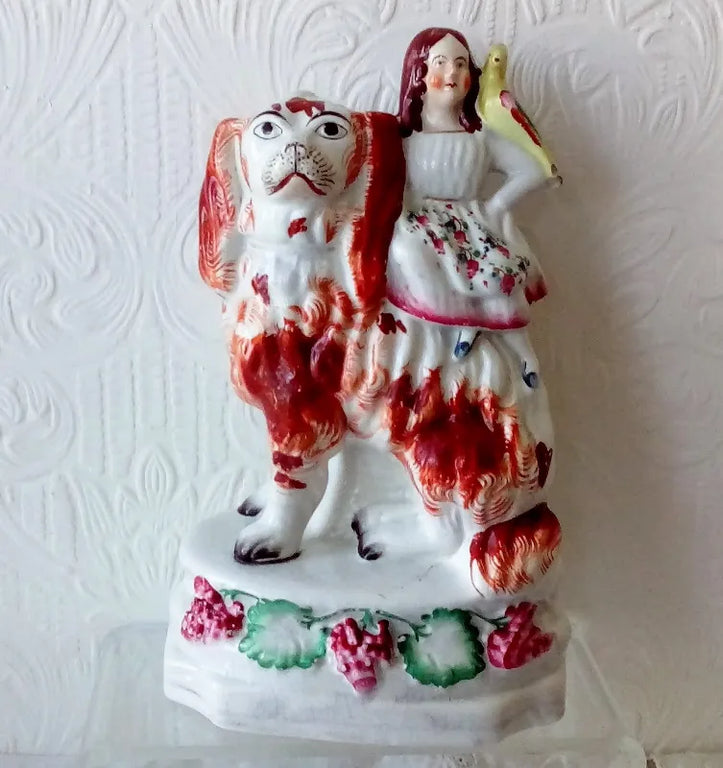 Pair of Antique Victorian Staffordshire Figures 