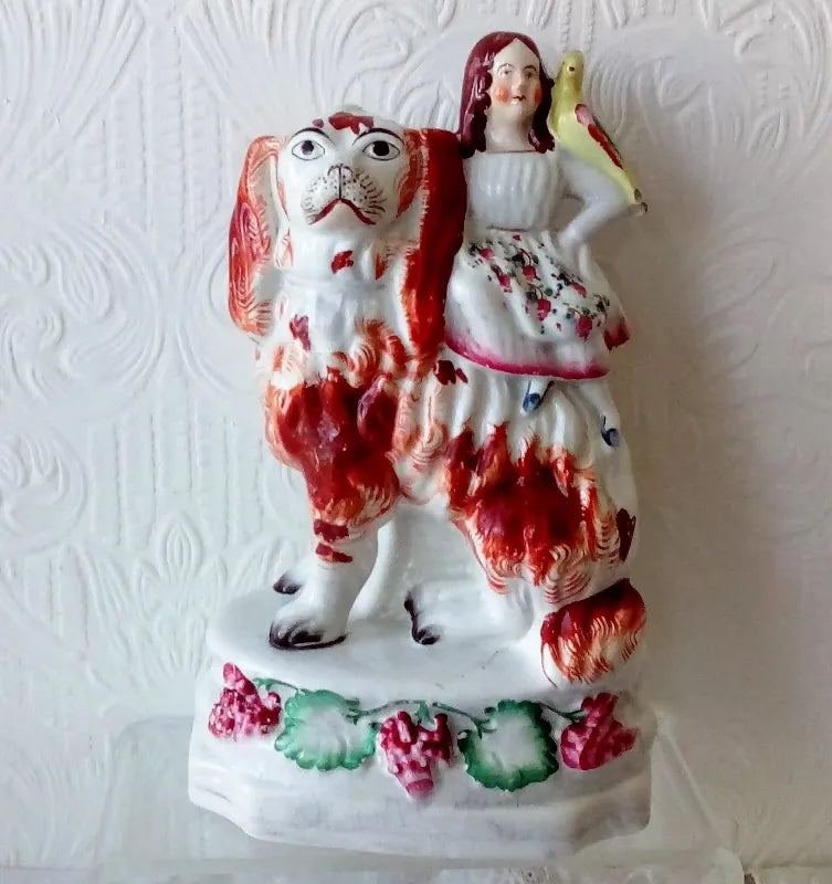 Pair of Antique Victorian Staffordshire Figures 